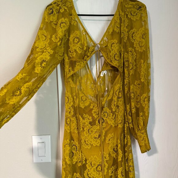 For Love and Lemons -  Tiana Midi Dress NWT - Picture 1 of 5